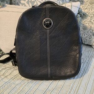 Dooney & Bourke Pebbled Leather Backpack in Black